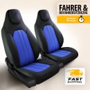 Sitzbez&uuml;ge (Pilot) passend f&uuml;r Seat Arona (Schwarz-Blau) 7.5