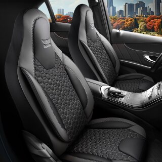 Sitzbezüge (Pilot) passend für Lexus NX (Schwarz-Grau) 8.2