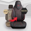 Sitzbez&uuml;ge passend f&uuml;r ADRIA Wohnmobil (Schwarz-Rot) Pilot 8.1