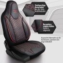 Sitzbez&uuml;ge passend f&uuml;r ADRIA Wohnmobil (Schwarz-Rot) Pilot 8.1
