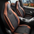 Sitzbez&uuml;ge passend f&uuml;r Bett-Mobil Wohnmobil (Schwarz Braun) Pilot 8.14