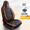 Sitzbez&uuml;ge passend f&uuml;r Bett-Mobil Wohnmobil (Schwarz Braun) Pilot 8.14