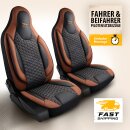 Sitzbez&uuml;ge passend f&uuml;r Auto Sleepers Wohnmobil (Schwarz Braun) Pilot 8.14