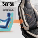 Sitzbez&uuml;ge passend f&uuml;r Vario Mobil Wohnmobil (Schwarz Beige) Pilot 8.13