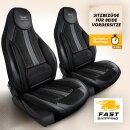 Sitzbez&uuml;ge passend f&uuml;r 2in1-Mobil Wohnmobil  (Schwarz) Pilot 9.11