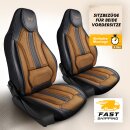 Sitzbez&uuml;ge (Pilot) passend f&uuml;r Seat Alhambra (Schwarz Braun) 9.14