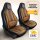 Sitzbezüge passend für Sun Living Wohnmobil (Schwarz Braun) Pilot 9.14