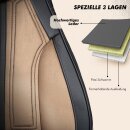 Sitzbez&uuml;ge passend f&uuml;r Knaus Wohnmobil (Schwarz Beige) Pilot 9.13