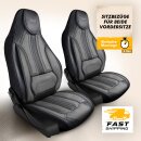 Sitzbez&uuml;ge (Pilot) passend f&uuml;r Opel Corsa (Anthrazit Grau) 9.3