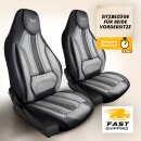 Sitzbez&uuml;ge passend f&uuml;r SKA Sitze (Campingbus, Wohnmobil, Camper) (Schwarz-Grau) Pilot 9.2