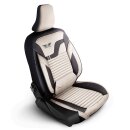 Sitzbez&uuml;ge passend f&uuml;r f&uuml;r Peugeot 3008 (Beige-Schwarz)