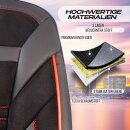 Sitzbez&uuml;ge passend f&uuml;r f&uuml;r Hyundai i30 (Schwarz-Rot)