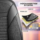 Sitzbez&uuml;ge passend f&uuml;r f&uuml;r Toyota Proace (Schwarz-Grau)