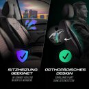 Sitzbez&uuml;ge passend f&uuml;r f&uuml;r Jaguar F-Pace (Schwarz-Rot)