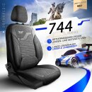 Sitzbez&uuml;ge passend f&uuml;r f&uuml;r Mercedes Benz GLK-Klasse (Schwarz-Grau)