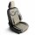 Sitzbezüge passend für für Seat Ateca (Beige-Schwarz)