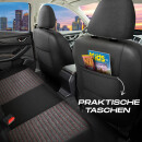 Sitzbez&uuml;ge passend f&uuml;r f&uuml;r Peugeot 3008 (Schwarz-Rot)