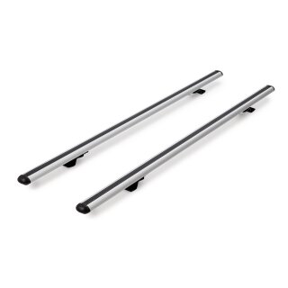 Dachträger passend für Nissan Qashqai+2  ab 2008-2014 offene Dachreling 130 cm Silber