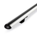 Dachtr&auml;ger passend f&uuml;r Nissan Qashqai+2  ab 2008-2014 offene Dachreling 130 cm Silber