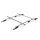 Dachträger passend für Nissan Qashqai+2  ab 2008-2014 offene Dachreling 130 cm Silber