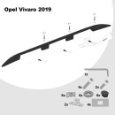 Dachreling passend f&uuml;r Opel Vivaro C L2 mittel (MWB) Baujahr ab 2019 (Schwarz) mit ABE