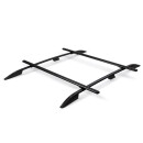Dachtr&auml;ger passend f&uuml;r Volkswagen Amarok Double Cab ab 2010-2022 offene Dachreling 140 cm Schwarz