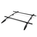 Dachtr&auml;ger passend f&uuml;r Volkswagen Amarok Double Cab ab 2010-2022 offene Dachreling 140 cm Schwarz