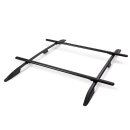 Dachtr&auml;ger passend f&uuml;r Volkswagen Cross Touran ab 2006+ offene Dachreling 120 cm Schwarz