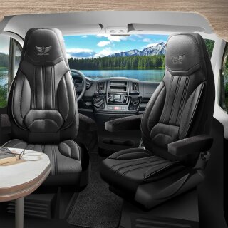 Sitzbezüge (Pilot) passend für Land Range Rover (Schwarz-Grau) 13.1