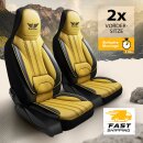 Sitzbez&uuml;ge (Pilot) passend f&uuml;r Toyota Urban Cruiser Gelb-Schwarz) 13.9