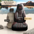 Sitzbez&uuml;ge passend f&uuml;r Carthago Wohnmobil (Schwarz-Rot) Pilot 13.2