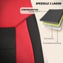 Sitzbez&uuml;ge passend f&uuml;r f&uuml;r Renault Modus (Rot-Schwarz)