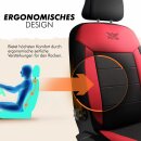 Sitzbez&uuml;ge passend f&uuml;r f&uuml;r Renault Modus (Rot-Schwarz)