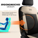 Sitzbez&uuml;ge passend f&uuml;r f&uuml;r Mitsubishi Galloper (Beige-Schwarz)