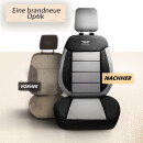 Sitzbez&uuml;ge passend f&uuml;r f&uuml;r Chevrolet Aveo (Grau-Schwarz)