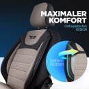 Sitzbez&uuml;ge passend f&uuml;r f&uuml;r Opel Mokka X (Beige-Schwarz)