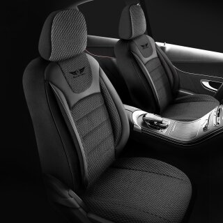 Sitzbezüge passend für für Renault Modus (Schwarz)