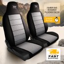 Sitzbez&uuml;ge passend f&uuml;r f&uuml;r Peugeot 3008 (Grau-Schwarz Pilot 15.4)