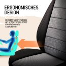 Sitzbez&uuml;ge passend f&uuml;r f&uuml;r Peugeot 3008 (Grau-Schwarz Pilot 15.4)