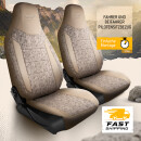 Sitzbez&uuml;ge passend f&uuml;r Nissan X-Taril Beige-Grau Pilot 14.3