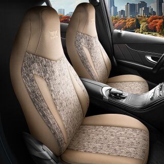 Sitzbezüge passend für Subaru Forester Beige-Grau Pilot 14.3