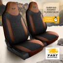 Sitzbez&uuml;ge passend f&uuml;r Citroen Jumpy (Braun-Schwarz Pilot 14.2)