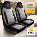 Sitzbez&uuml;ge passend f&uuml;r Mazda 3 (Grau-Schwarz Pilot 14.4)