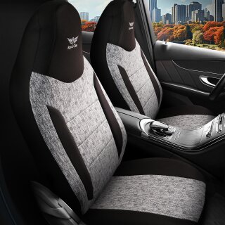 Sitzbezüge passend für für Peugeot 3008 (Grau-Schwarz Pilot 14.4)