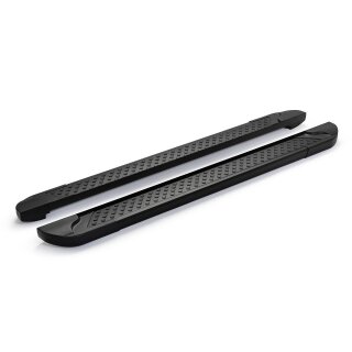 Trittbretter passend für Seat Atheca ab 2016 (Model: ALMO, Farbe: Schwarz)