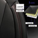 Sitzbez&uuml;ge (Pilot) passend f&uuml;r VW UP (Schwarz-Rot) 10.1