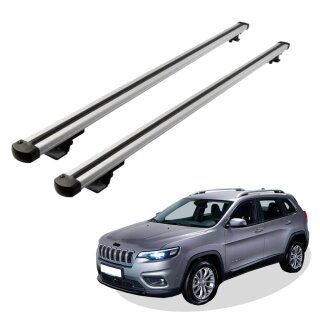 Grundträger Dachträger für JEEP CHEROKEE ab Baujahr 2014 V1 Silber