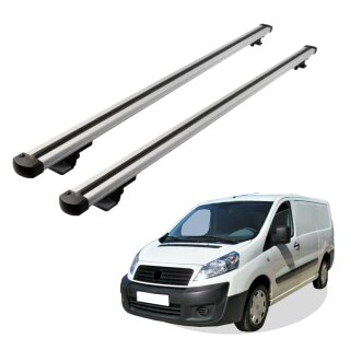 Grundträger Dachträger für FIAT SCUDO ab Baujahr 2006-2017 V1 Silber