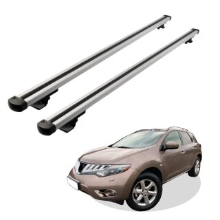 Grundträger Dachträger für NISSAN MURANO ab Baujahr 2003-2010 V1 Silber