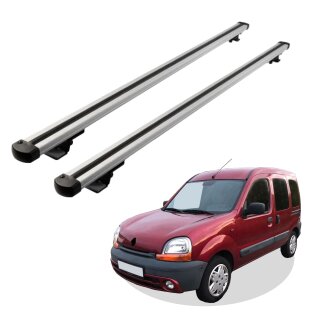 Grundträger Dachträger für RENAULT KANGOO ab Baujahr 1999-2008 V1 Silber